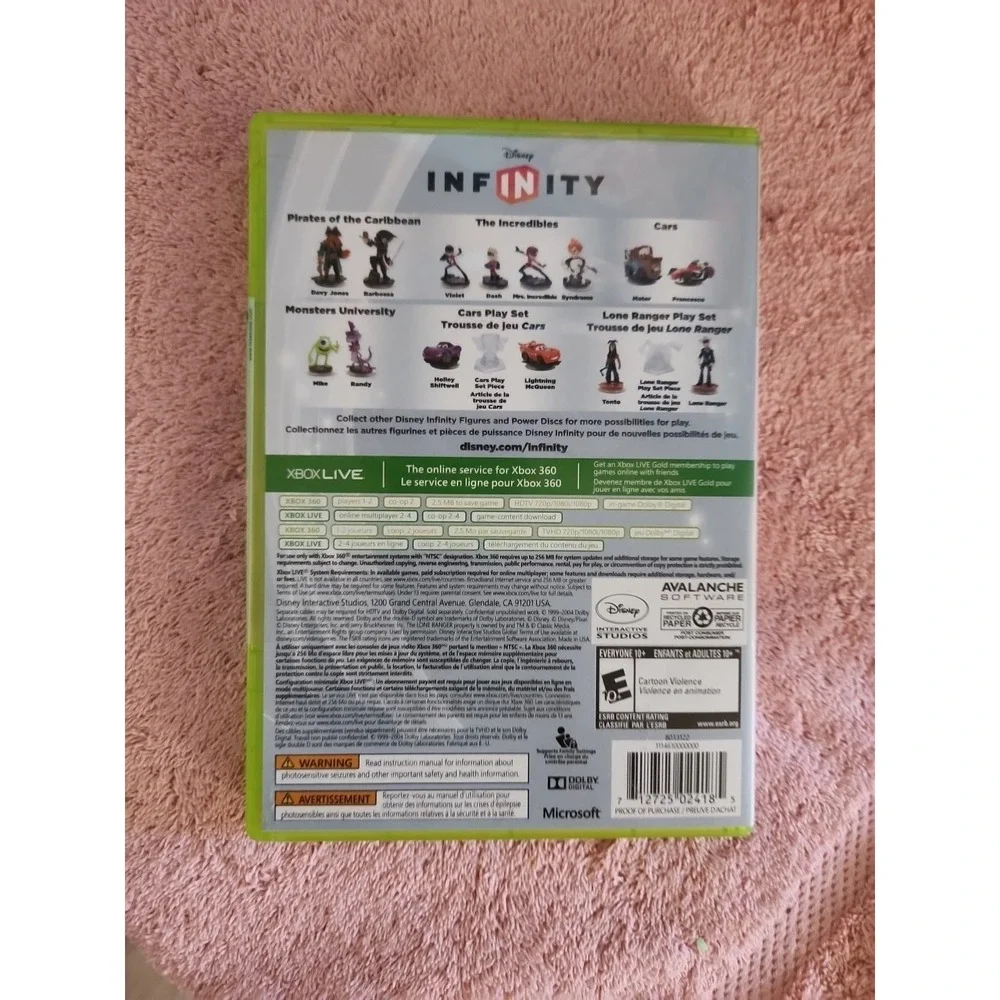 Disney Infinity (1.0) Xbox 360, 2013 CIB Complete